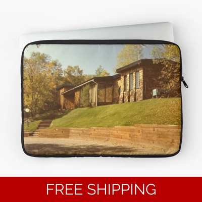 Le Studio Laptop Sleeve Building Glory Days 1970`s